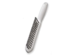 Ruční kartáč 290 mm na koutové sváry Lessmann, INOX drát, hladký, 3-řadový