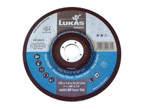 Rozbrušovací kotouč Lukas PREMIUMFLEX T41 150x1,6 A46T-BF INOX