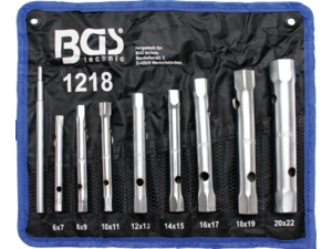 Nástrčné, trubkové  šestihranné klíče 6 ÷ 22 mm BGS101218, 8 dílů sada
