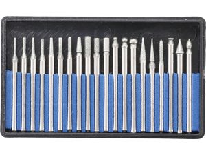 Diamantová brusná tělíska, dřík 3 mm BGS101607. Sada 20 dílů