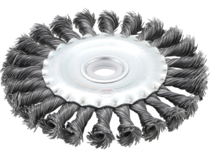 Talířový copanový kartáč pr. 125 mm BGS103986 na autoskla. Uchycení 22,2 mm