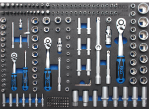 Nářaďový modul 3/3 - BGS104036 Gola, hlavice, inbus, torx. Sada 192 dílů