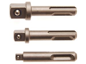 Adaptéry SDS-plus pro nástavce 1/4", 3/8", 1/2" BGS108214 (Sada 3 díly)