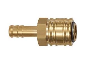 Rychlouzavírací spojka mosaz, jmenovitá světlost 7,2mm průchodka, hadice, vnitřní průměr 6mm RIEGLER
