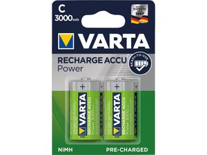 Baterie RECHARGEABLE aku C 3000mAh VARTA