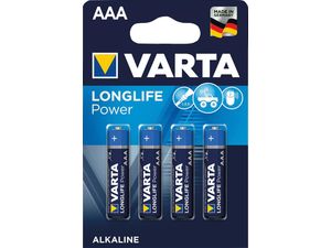 Baterie LONGLIFE Power AAA 4 ks v blistr balení VARTA