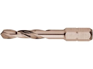 Bit 1/4" se spirálovým HSS vrtákem do kovu pr. 10 mm, vybrušovaný, DIN 3126, Format 10381000
