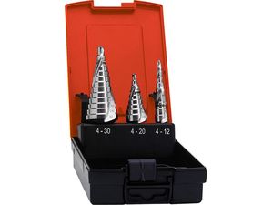 Bity 1/4" se stupňovitým HSS vrtákem 4 ÷ 30 mm DIN 3126 Format 5013220100(Sada 3 ks)