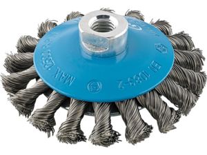 Miskový kartáč ocel M14 splétaný 115x mm FORMAT