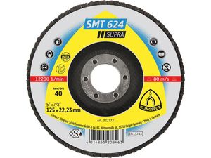 Brusný lamelový kotouč SMT624 vypouklý 125mm K40 Klingspor