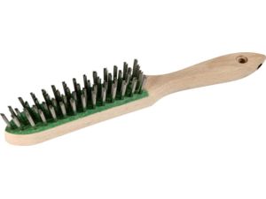 Drátěný kartáč, V4A hladký, 4-řadový 0,3mm ZEINTRA