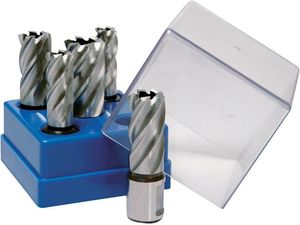 Jádrové vrtáky HSS Vario PLUS průměr 14 ÷ 22 mm BDS maschinen, hl. vrt. 30 mm (Sada 5 dílů)