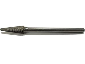 Stopková fréza z tvrdokovu Optima Tools 6 x 12 - 03 mm - kuželová, zaoblená (Z4)