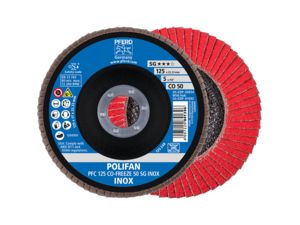 Lamelový brusný kotouč Pferd PFC 125 CO-FREEZE 50 SG INOX