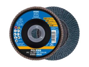 Lamelový brusný kotouč PFC 125 Z 60 PSF/22,23. PFERD - PSF ZIRKON