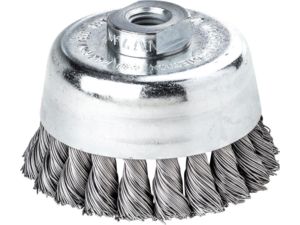 Hrncový kartáč ocel 65 x 0,3 mm M14 Lessmann 482117, splétaný drát