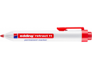 Permanentní popisovač 11 červená edding