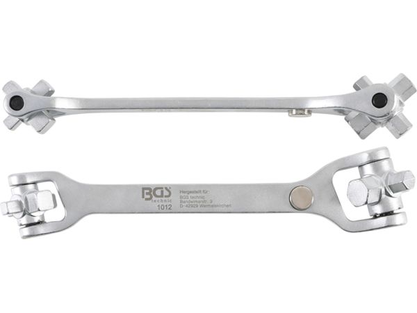 Klíč pro zátky olejových van "8 v 1" BGS101012 s magnetem
