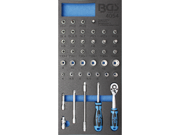 Nářaďový modul 1/3 - BGS104054 Gola sada 1/4" 41 dílů 4 ÷ 14 mm Super Lock