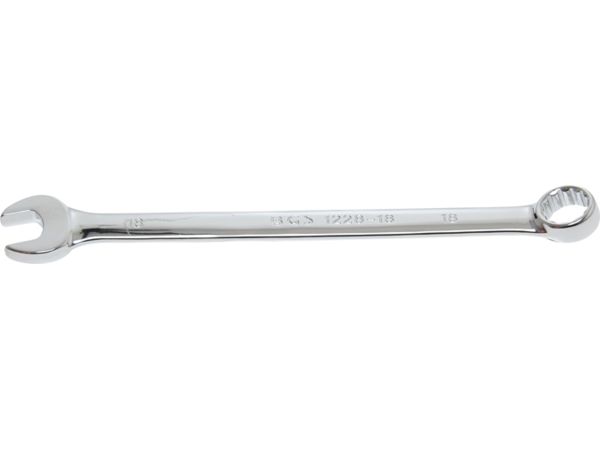Očkoplochý klíč 18 mm BGS101228-18, extra dlouhý, leštěný