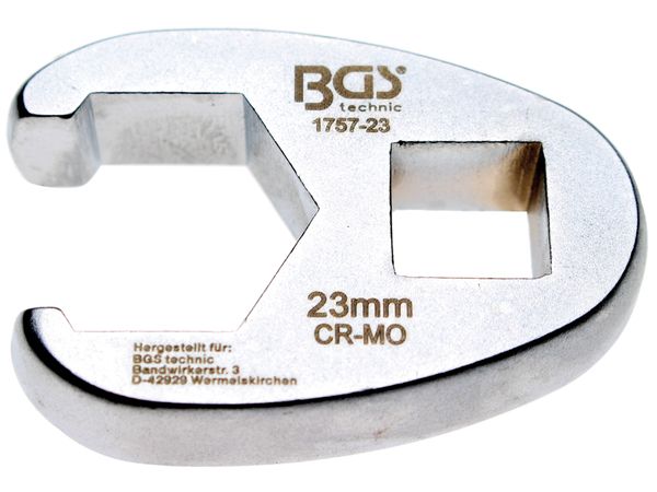 Plochý otevřený klíč 1/2" - 23 mm BGS101757-23