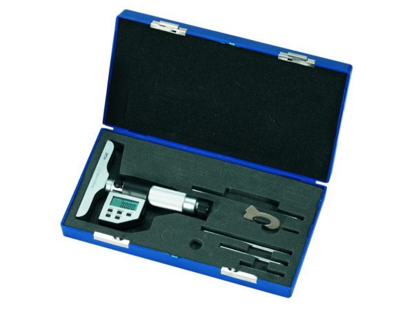 Digitální mikrometrický hloubkoměr s vým.nástavci 0 ÷ 100 mm / 0,001mm