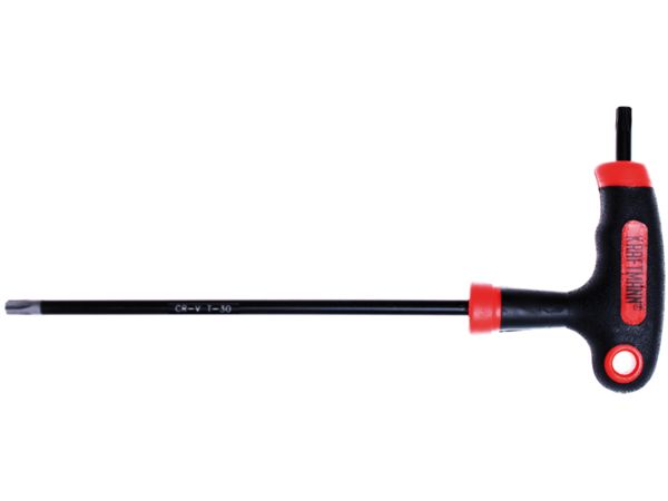 Zástrčný klíč Kraftmann T-profil T30 BGS107880-T30, s vrt., T-rukojeť