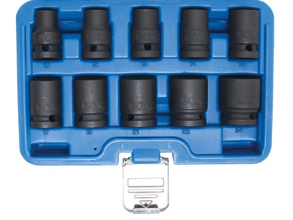 Nástrčné hlavice 1/2" 10 ÷ 24 mm BGS105205,tvrzené, Pro Torque (sada 13 dílů)