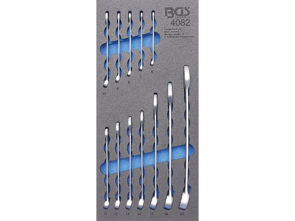 Nářaďový modul 1/3 - BGS104082 Očkoploché klíče 6 ÷ 22 mm. Sada 12 dílů