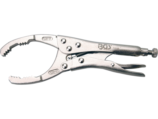 Samosvorné kleště Grip 230 mm BGS101038 pro olej. filtry pr. 53 ÷ 115 mm