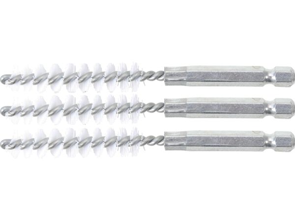 Nylonové kartáče pr. 10 mm BGS103078-10-N, upínání 1/4", 3 ks (Sada BGS 3078)