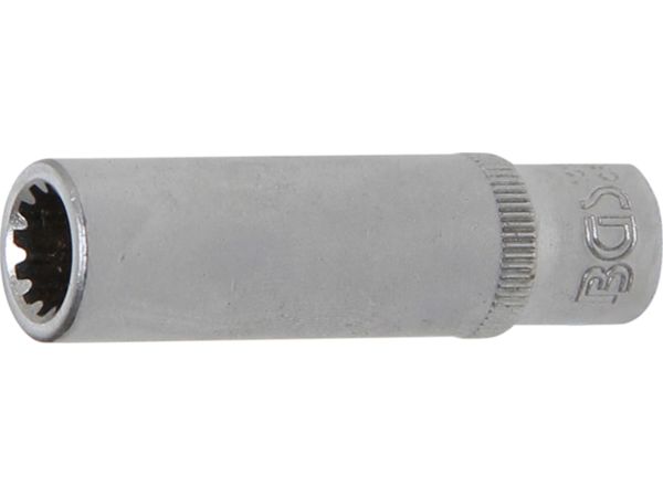Nástrčná hlavice 1/4" 8 mm BGS1010158, prodloužená, Gear Lock