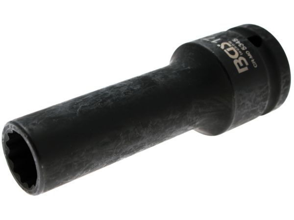 Nástrčná hlavice 3/4" 17 mm BGS105345, prodloužená, tvrzená, 12hranná