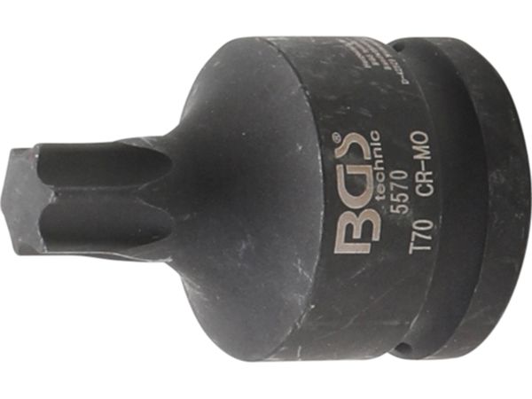 Zástrčná hlavice 3/4" T-profil (pro Torx) T70 BGS105570, tvrzená