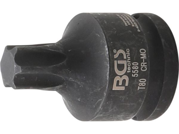 Zástrčná hlavice 3/4" T-profil (pro Torx) T80 BGS105580, tvrzená