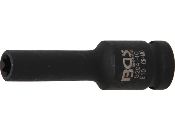 Nástrčná hlavice 1/2" E10 BGS105204-10, prodloužená, tvrzená pro E-Profil