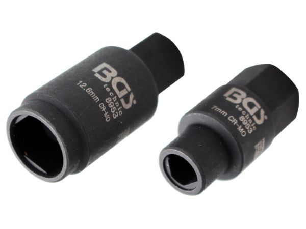 Nástrčné hlavice trojhran 7 a 12,6 mm BGS108953 Pro demontáž vstřikovacích čerpadel Bosch