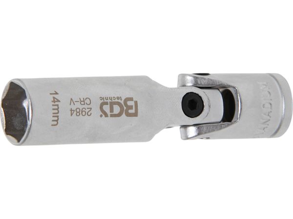 Nástrčná hlavice 3/8" 14 mm BGS102984 kloubová, prodloužená pro žhavící svíčky