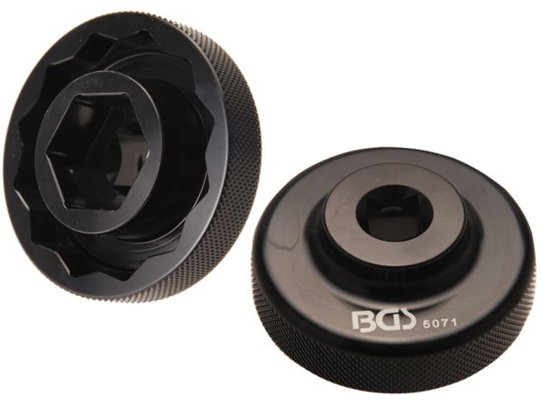 Nástrčná kombinovaná hlavice 1/2" 12hran 55 mm a 6hran 28 mm BGS105071 na matice os. Pro motocykly Ducati