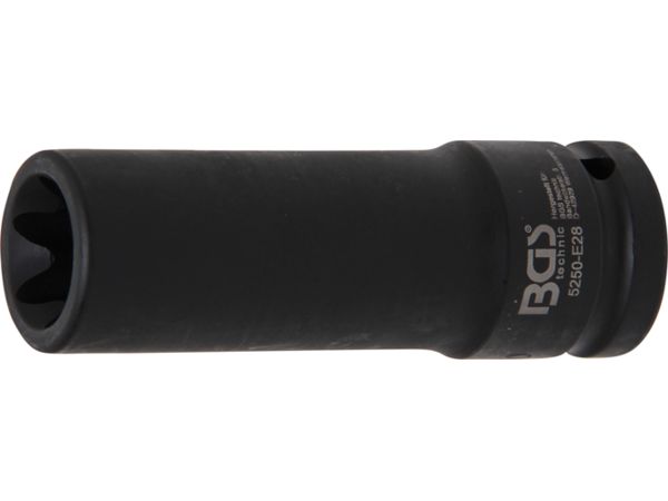 Nástrčná hlavice 3/4" E28 BGS105250-E28, prodloužená, tvrzená pro E-Profil