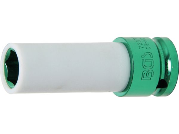Nástrčná hlavice 1/2" OK 15 mm BGS107207, prodloužená pro Al. kola