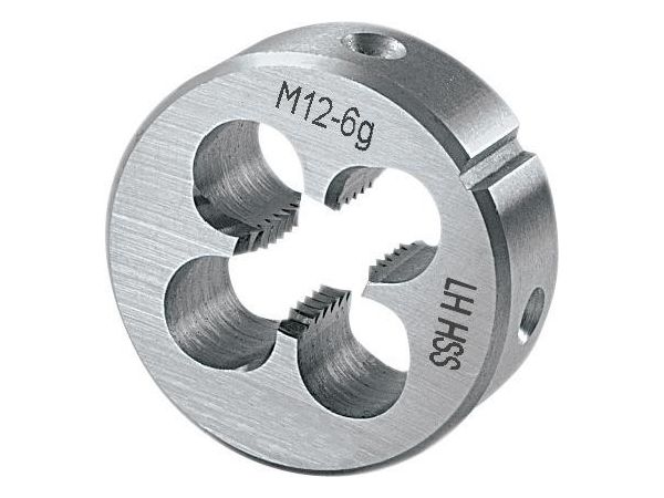 Závitová HSS kruhová čelist M4 mm Format 7418080040 EN 22568, levotočivá, bez povlaku