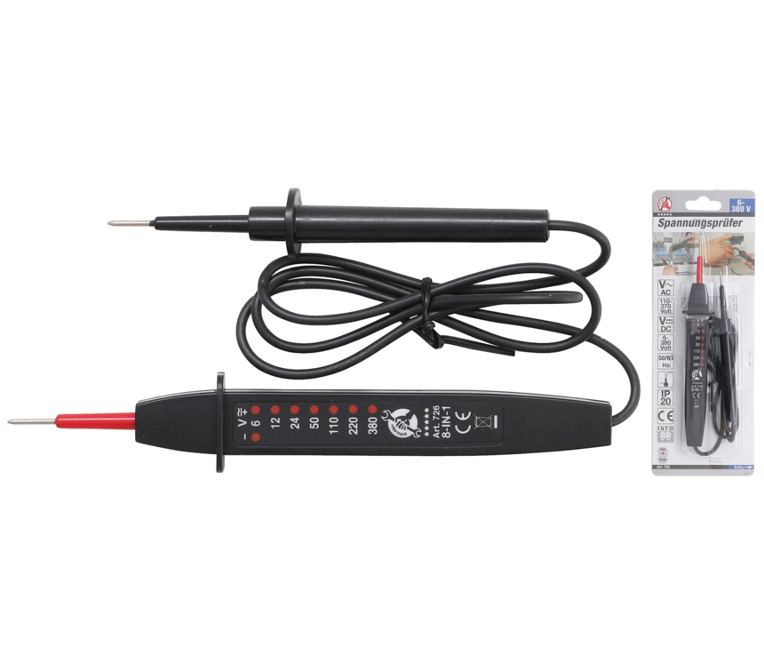 Zkoušečka elektro Kraftmann BGS100726 pro napětí 6 ÷ 380 V (DC/AC)
