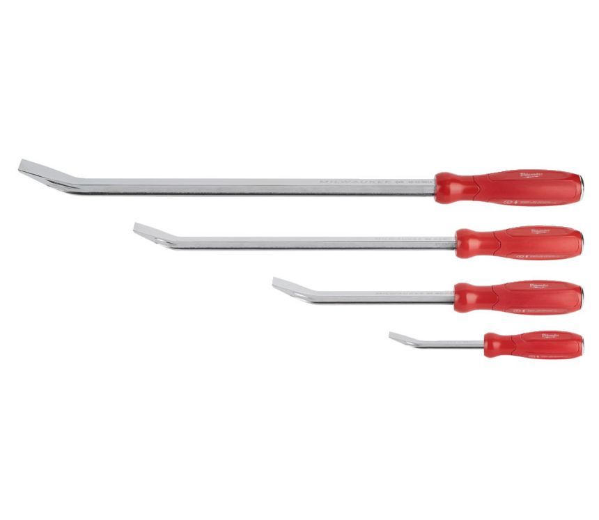 Páčidla 200 ÷ 610 mm s plastovou rukojetí Milwaukee 48229215 (Sada 4 díly)