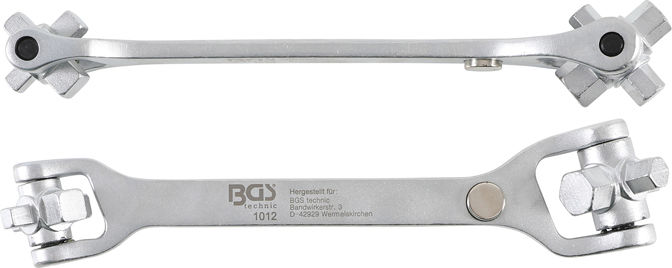 Klíč pro zátky olejových van "8 v 1" BGS101012 s magnetem