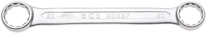 Oboustranný očkový klíč 20 x 22 mm BGS1030337, extra plochý