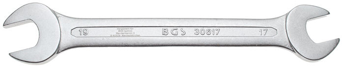 Oboustranný klíč 17 x 19 mm BGS1030617, DIN 3110