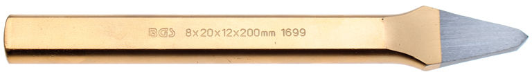 Špičatý plochý sekáč 6 x 200 mm BGS101699