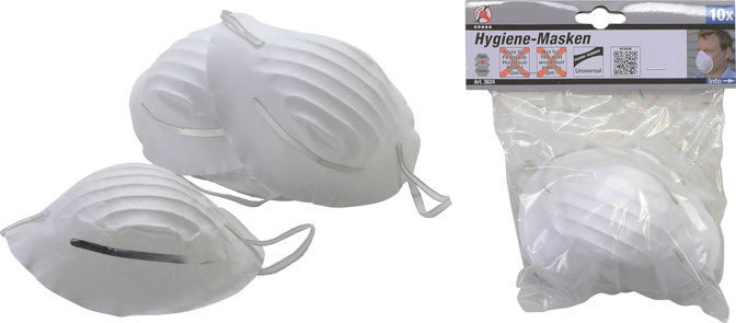 Ochranné hygienické masky Kraftmann BGS103624 10 ks