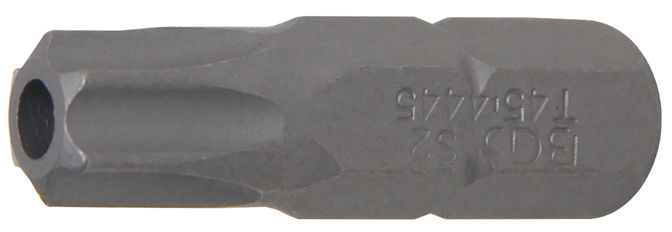 Šroubovací bit 5/16" T-profil T 45 x 30 mm, s vrtáním BGS104445